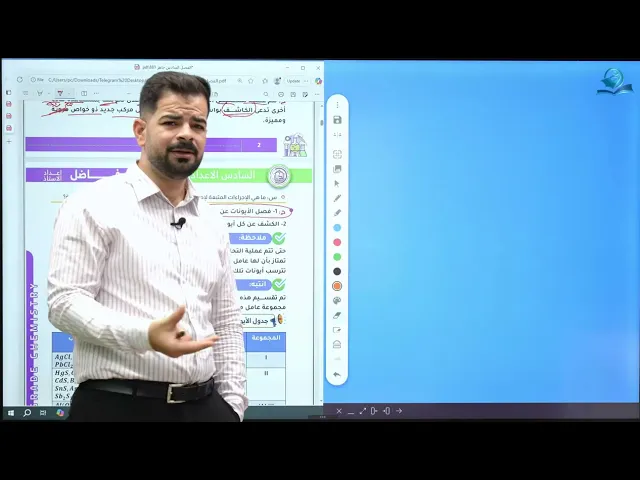 كيمياء السادس العلمي / الفصل السادس / الكيمياء التحليلية ج1
