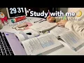 Lagu 집에서 새벽 스터디윗미🌙자기 전 딱 1시간! 백색소음 Midnight study with me at home⭐️1 hour, no music, real time