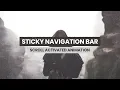 Sticky NavBar With JQuery HTML CSS JavaScript