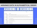 How to Arrange Data in Alphabetical Order in PHP How to Sort Data in Alphabetical Order Using AJAX