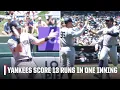 Yankees score 13 RUNS IN ONE INNING vs Athletics ESPN MLB