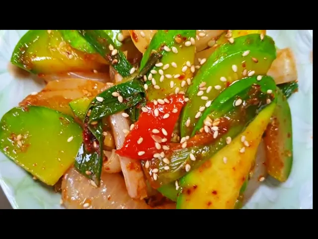 애호박양파무침