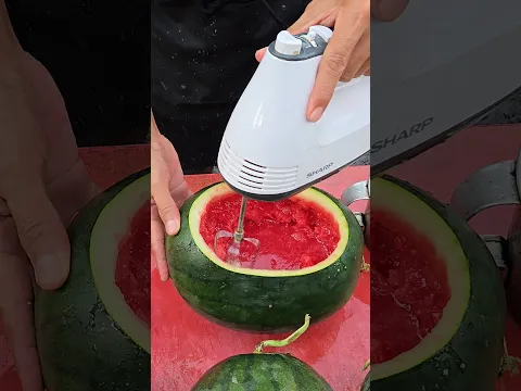 Watermelon juice you must drink when you go to Malacca #fruit