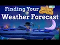 Finding Your Weather Forecast in Animal Crossing New Horizons