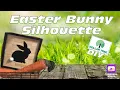 How to Make an Easter Bunny Silhouette Framed Dollar Tree DIY Craft Spring Decoration on a budget