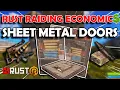 Rust Raiding Economics - Sheet metal doors