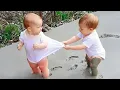 Download Lagu The Best of Twins Life: Cute \u0026 Funny Twin Baby Videos || COOL PEACHY🍑 MP3
