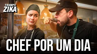 FUI CHEF POR UM DIA NO RESTAURANTE DA HEAVEN DELHAYE! | TRAMPO ZIKA