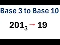 How to Convert Base 3 to Base 10