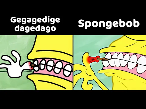 Download MP3 Spongebob vs Gegagedigedagedago cartoon Animation (Cotton Eye Joe)