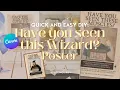 Customizing My Have you seen this Wizard Poster Template in Canva
