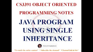 JAVA PROGRAM TO FIND AREA OF RECTANGLE USING SINGLE INHERITANCE OBJECT ORIENTED PROGRAMMING NOTES