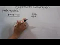 PREFIX TO POSTFIX EXPRESSION CONVERSION