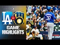 Dodgers vs Brewers Game Highlights 26 MLB Highlights