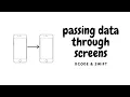 How To Pass Data through Segues in Xcode with Swift