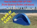 How to fold a POP UP Tent from Grocery Outlet Aldi and other stores