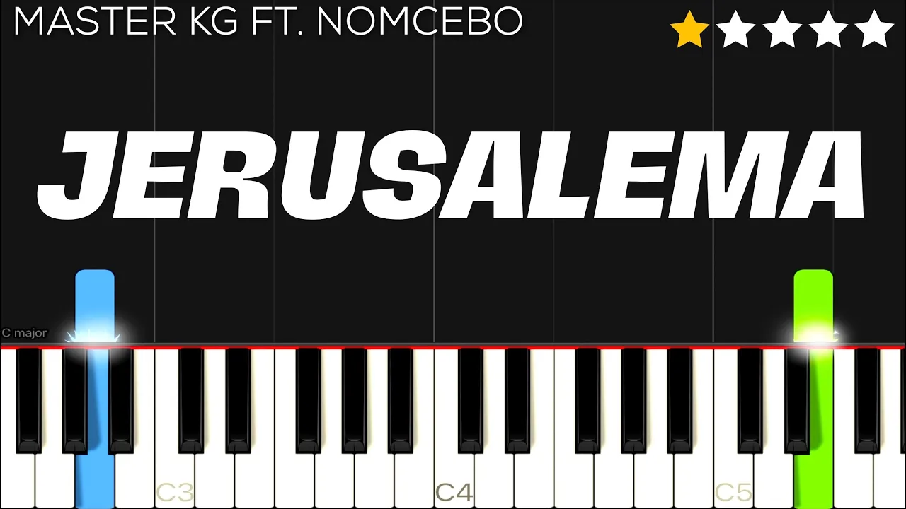 Master KG - Jerusalema [Feat. Nomcebo] | EASY Piano Tutorial