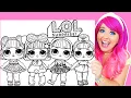 Coloring L O L Surprise Dolls Retro Club Coloring Pages Prismacolor Markers
