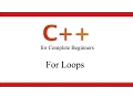 C Tutorial for Beginners 18 - For Loops