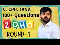100 ZOHO Round-1 Output Questions Marathon CPP C Java Tamil code io
