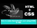 CSS responsive card hover effects how to make card design using HTML and CSS Programmer - Matrix
