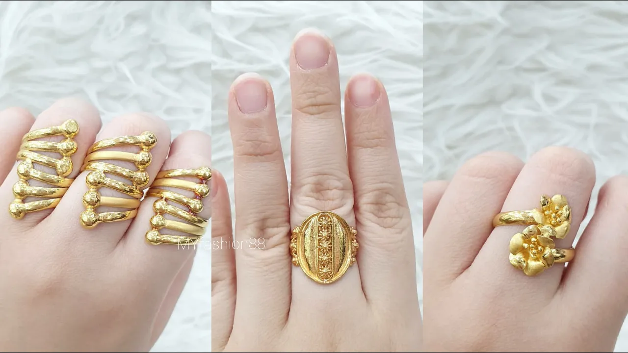 Model cincin emas Terbaru 2020, model cincin yg sangat limited edition.