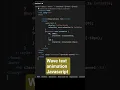 wave text animation Javascript
