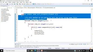 Java Programming - Sorting an Array of Objects in Java