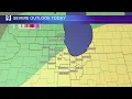 Tuesday forecast Warm start in Chicagoland then big drop in temps after multiple rounds of storms
