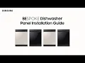Bespoke Dishwasher Panel Installation Guide