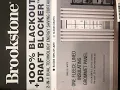 Brookstone 100 Blackout Draft Blocker 2-IN-1 Dual Technology Energy Saving Curtain