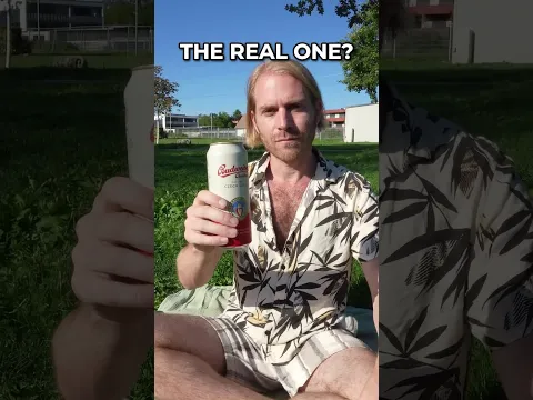 German tries the Original Budweiser 🍻