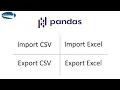 Import Export the CSV or Excel file Pyhon using Pandas