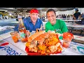 Giant 11 Pound SEAFOOD MOUNTAIN Shrimp Tray King Crab in Los Angeles w Sonny