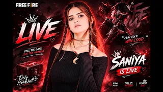 3 MILLION SOON FREE FIRE LIVE WITH SANIYA LIVE  || #shorts #freefiremax  #shortsfeed  #girlgamer