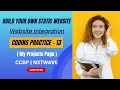 Coding Practice 13 Website Integration STATIC WEBSITE NxtWave CCBP
