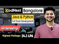 KodNest Training Internship Java Python Full Stack Development Student Review