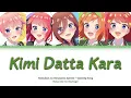 Download Lagu Gotoubun no Hanayome -Special 5th Anniversary Song [Kimi Datta Kara] Color Code Lyrics [kan/rom/ind]