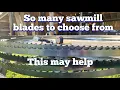 Understanding Sawmill bandsaw blade numbers and applications for each