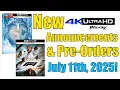 Download Lagu New 4K UHD Blu-ray Announcements \u0026 Pre-Orders for July 11th, 2025!