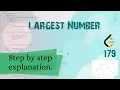 Largest Number LeetCode 179 September Challenge