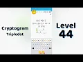 Cryptogram Tripledo Level 44 Solutions Logic Puzzle Game Mini Boss