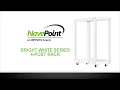 NavePoint Bright White Series 4-Post Rack