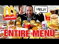 Eating the Entire McDonald s Menu 10 000 Calorie Challenge