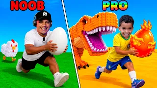 PRIMEIRA VEZ NO ROUBE UM OVO NO ROBLOX | NOOB VS PRO