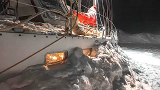 Turning Our Boat Into an IGLOO (winter in Greenland)