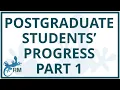 Keep track of your postgraduate students research progress Part 1 Postgraduate Supervision