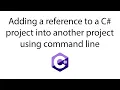 Adding reference to a C project to another project using command line