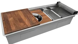 Ruvati 45-Inch Undermount Workstation Kitchen Sink Review Features Design Accessories
