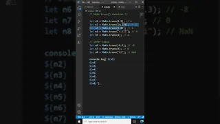 JavaScript Math trunc method - JavaScript Tutorial for Beginners